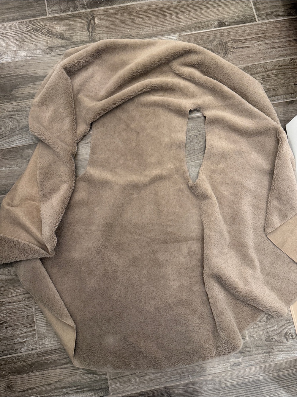 Faux-Suede Vest Dress in Taupe - Picture 2 of 5
